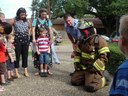 Liberty Fire Department visit Kids at Story Time.