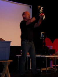 Greg Ruhe of Puppet Pizzazz and Pinocchio Greg Ruhe of Puppet Pizzazz and Pinocchio