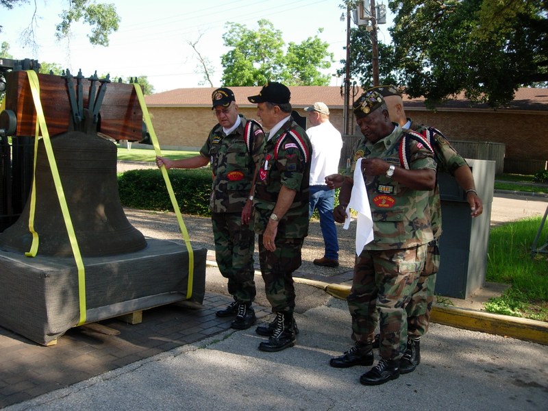 Military Veterans with the Liberty Bell